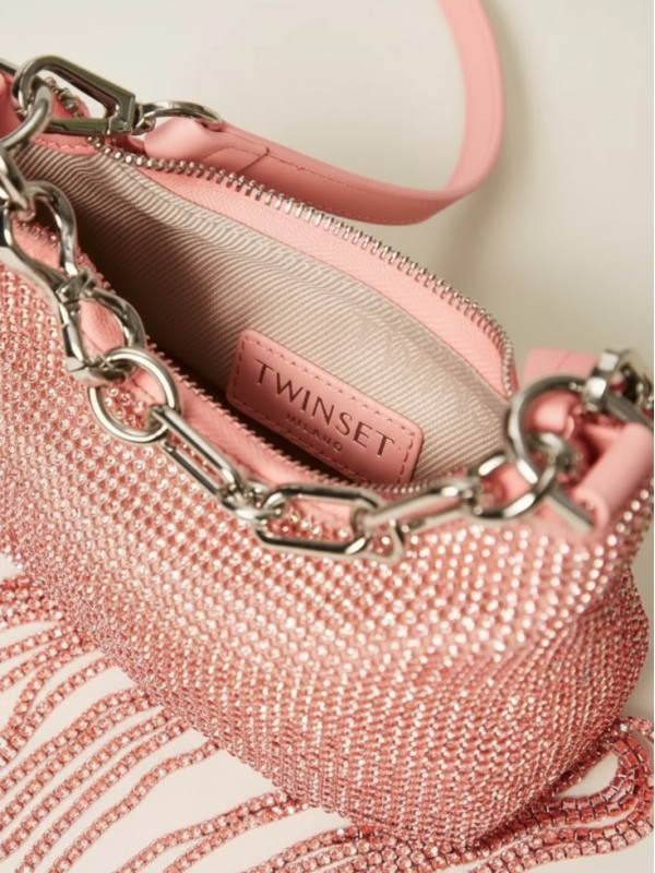 Сумка міні - круасан / Рожевий персик