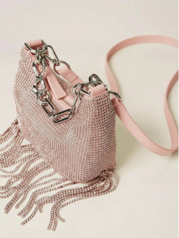 Сумка міні - круасан / Рожевий персик