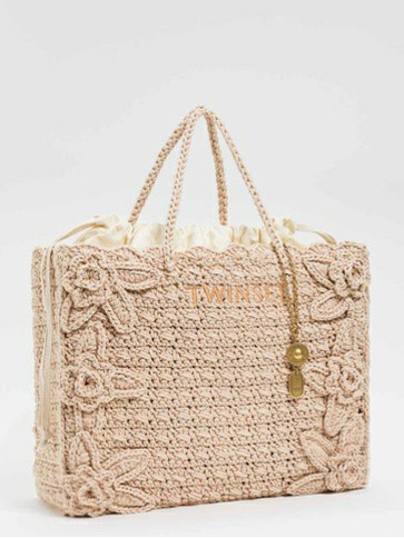 В'язаний шопер / Ніжний пісочний