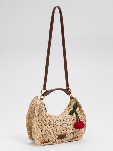 Сумка круасан / Солом'яний