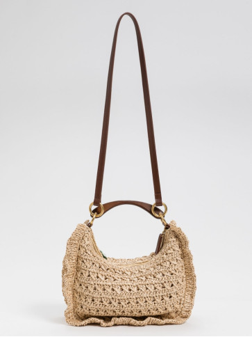 Сумка круасан / Солом'яний