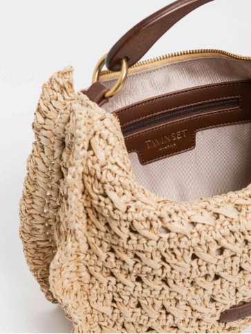 Сумка круасан / Солом'яний