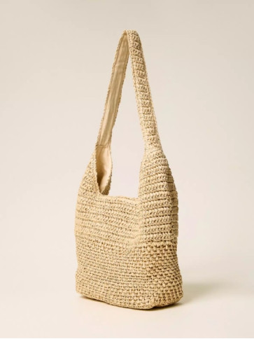 Сумка Хобо / Солом'яний