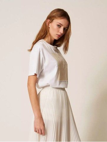 Футболка / Квіти слонова кістка