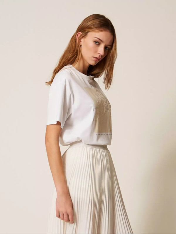 Футболка / Квіти слонова кістка