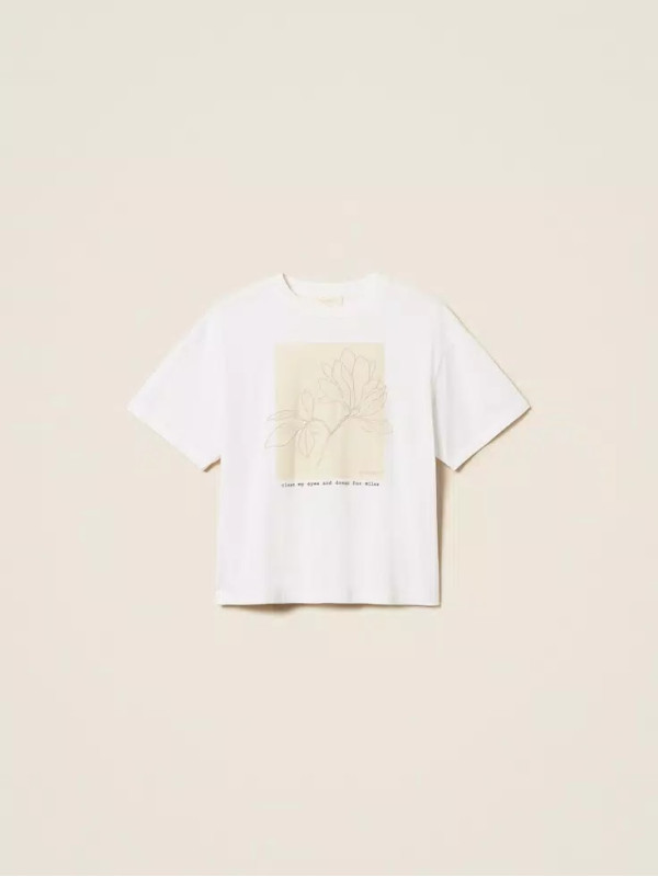 Футболка / Квіти слонова кістка