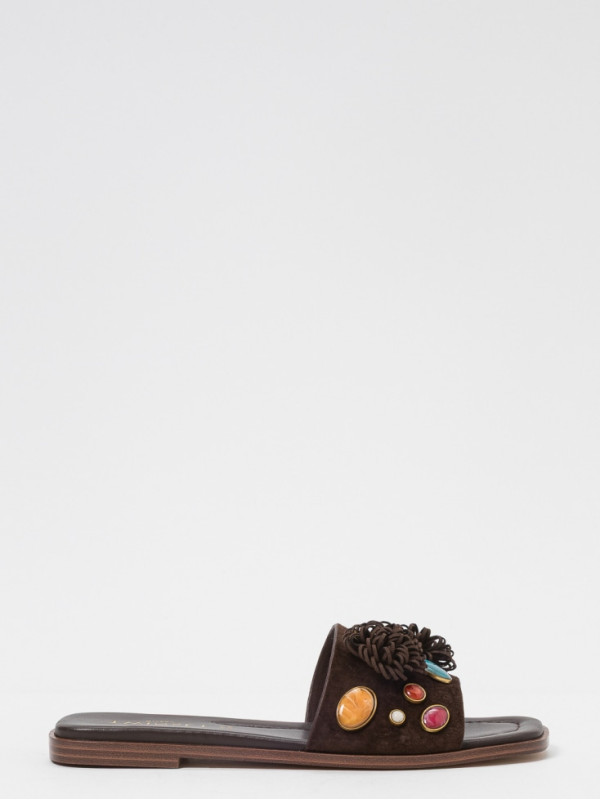 Замшеві шльопанці / Кавовий лікер 261TGT062