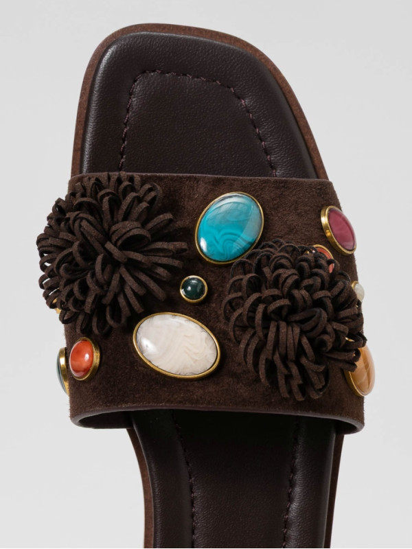 Замшеві шльопанці / Кавовий лікер 261TGT062