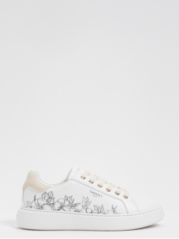 Кросівки / Платина / Квіти