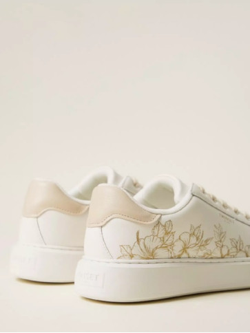 Кросівки / Платина / Квіти