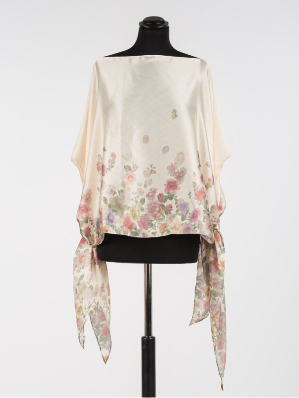 Блуза / Квіти пастельний кольорів 261TO5110