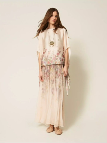 Блуза / Квіти пастельний кольорів