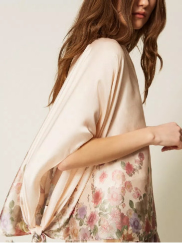 Блуза / Квіти пастельний кольорів