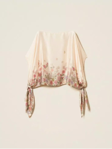 Блуза / Квіти пастельний кольорів