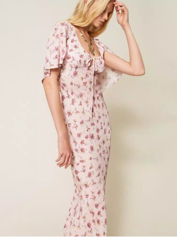 Довга сукня / Трояндовий принт