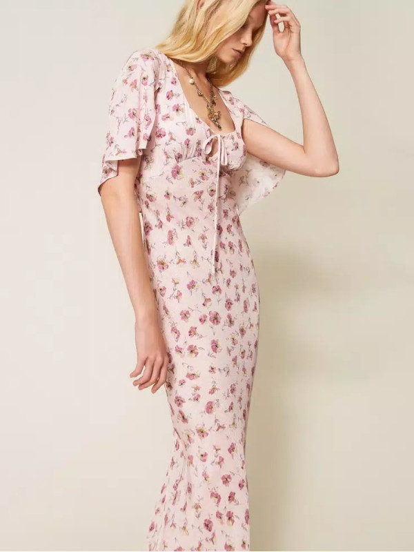 Довга сукня / Трояндовий принт