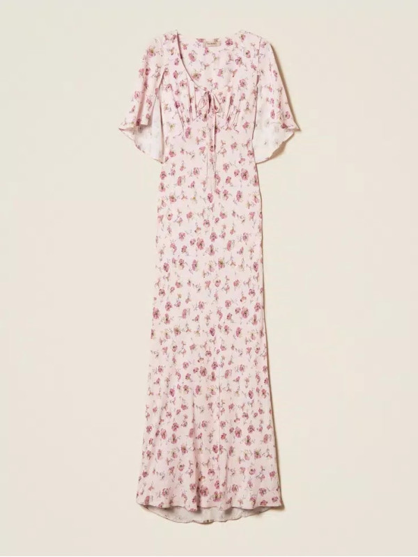 Довга сукня / Трояндовий принт