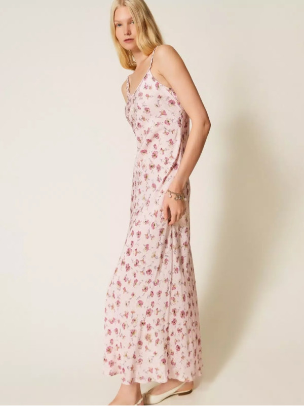Довга сукня / Трояндовий принт