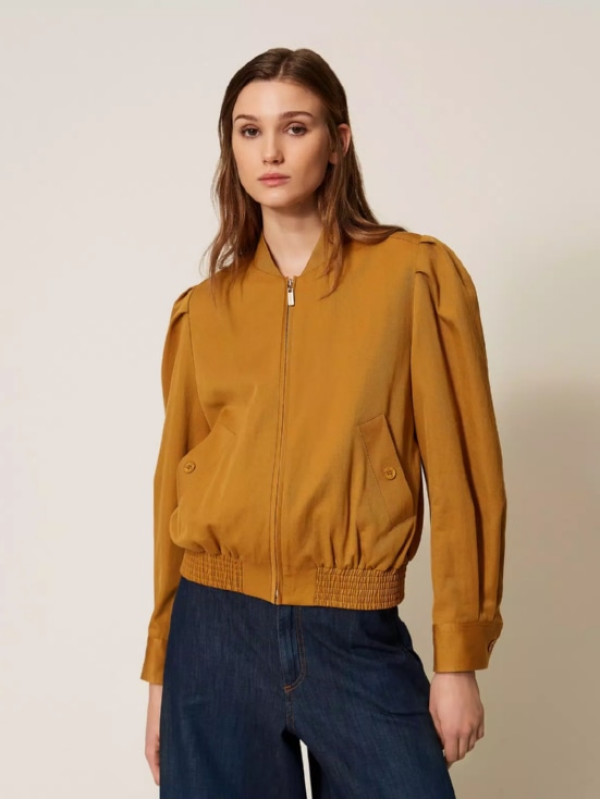 Куртка зі зборками / Дерев'яний 261TP2200