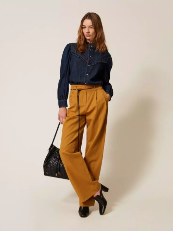 Широкі штани / Дерев'яний 261TP2203