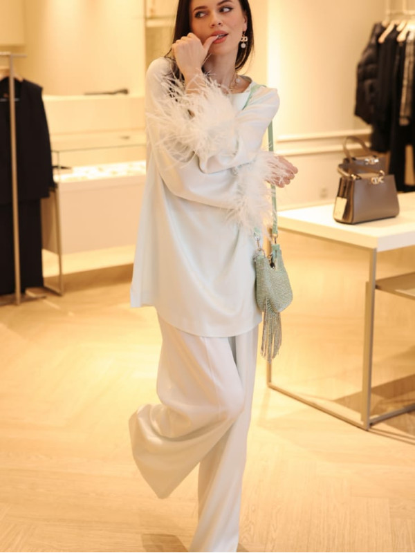 Штани палаццо / Аква