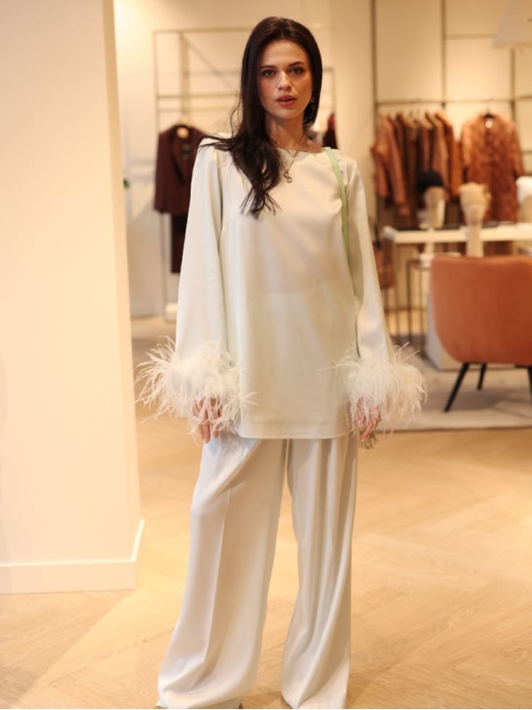 Штани палаццо / Аква