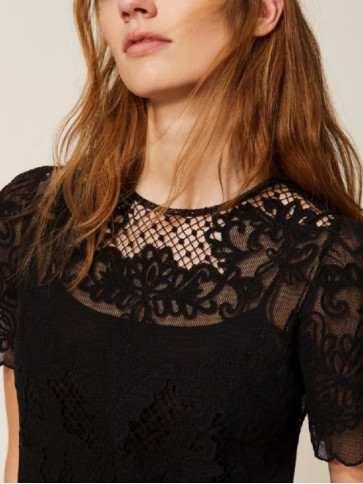 Сукня з вишивкою / Чорний