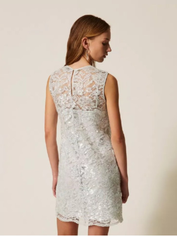 Коротка мереживна сукня / Аква