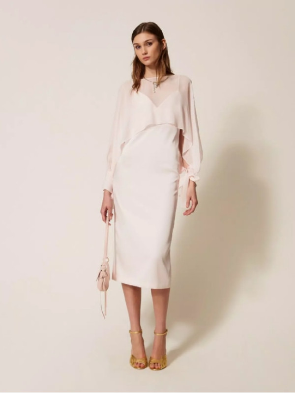 Блуза з жоржету / Рожевий пісок 261TP2791