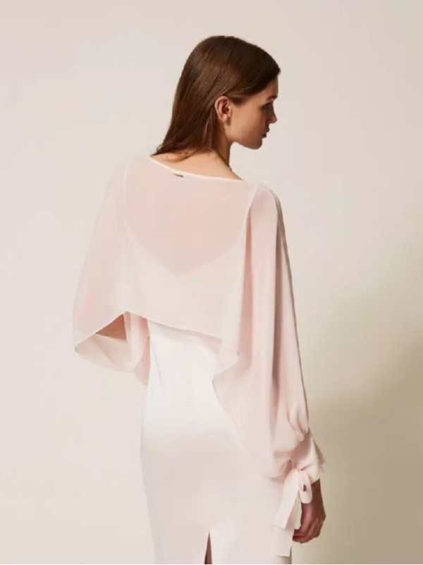 Блуза з жоржету / Рожевий пісок 261TP2791