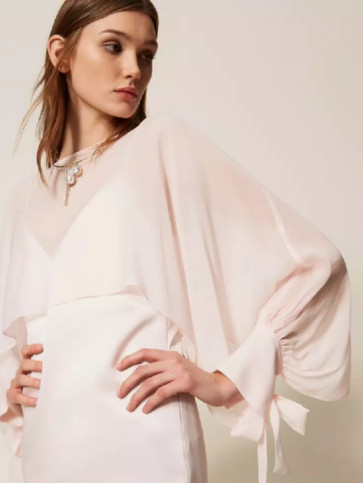 Блуза з жоржету / Рожевий пісок