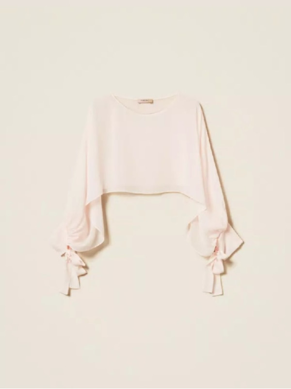 Блуза з жоржету / Рожевий пісок 261TP2791