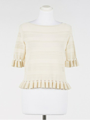 Светр з рюшками / Чорний