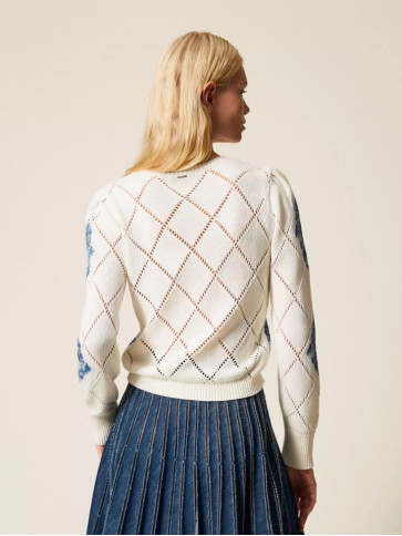 Джемпер / Квітковий ромб