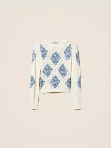 Джемпер / Квітковий ромб