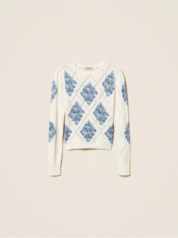 Джемпер / Квітковий ромб