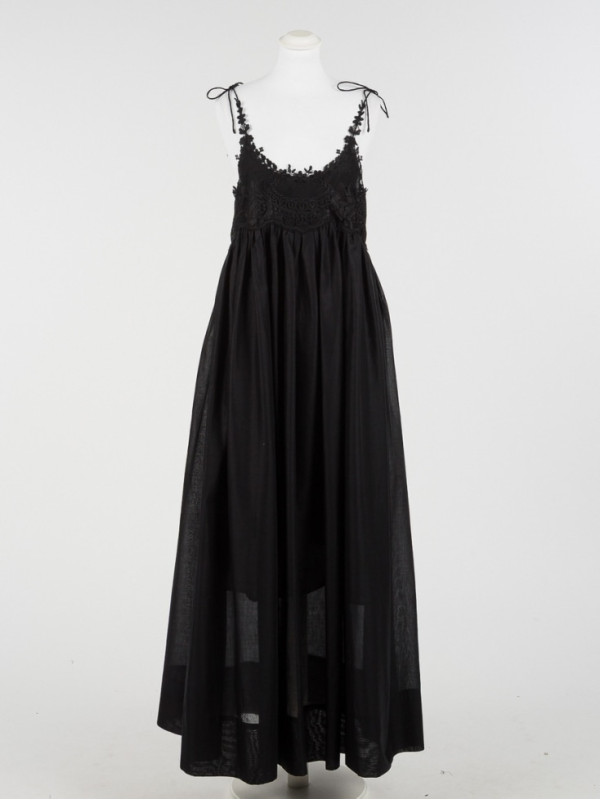 Сукня з мереживом / Чорний 261TT2140