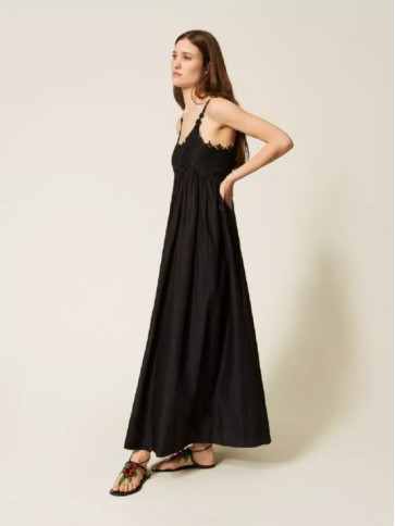 Сукня з мереживом / Чорний