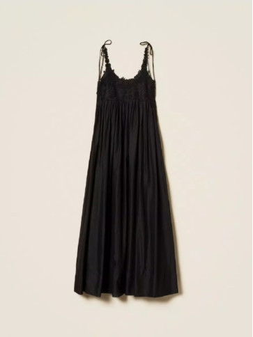 Сукня з мереживом / Чорний