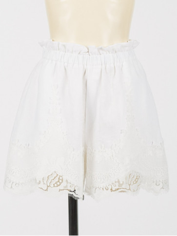 Шорти з мереживом / Чорний