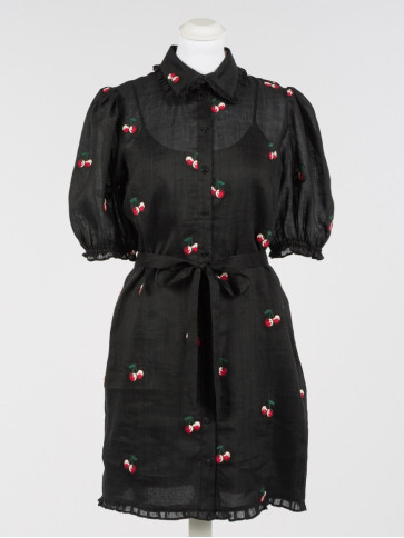 Коротка сукня / Чорний / Вишневий