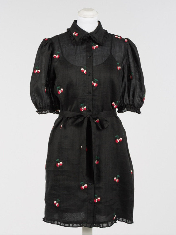 Коротка сукня / Чорний / Вишневий 261TT2422