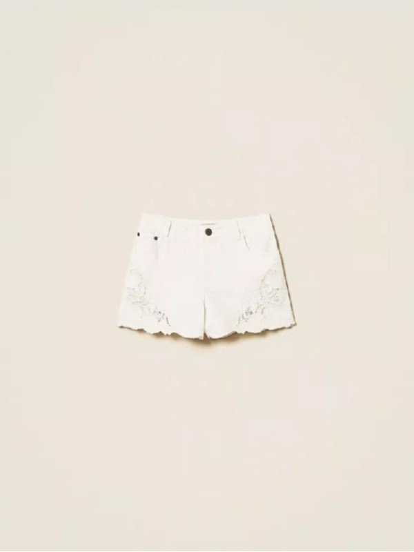 Шорти з вишивкою / Білосніжний 261TT2462