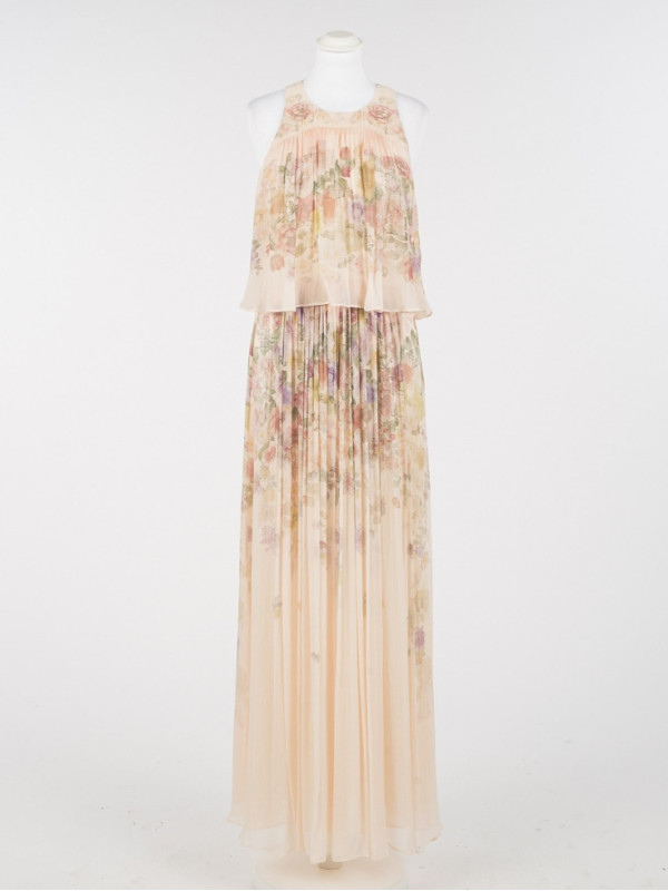 Довга сукня / Квіти пастельний кольорів 261TT2560