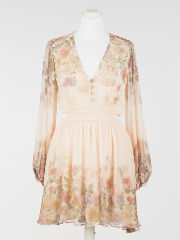 Коротка сукня / Квіти пастельний кольорів