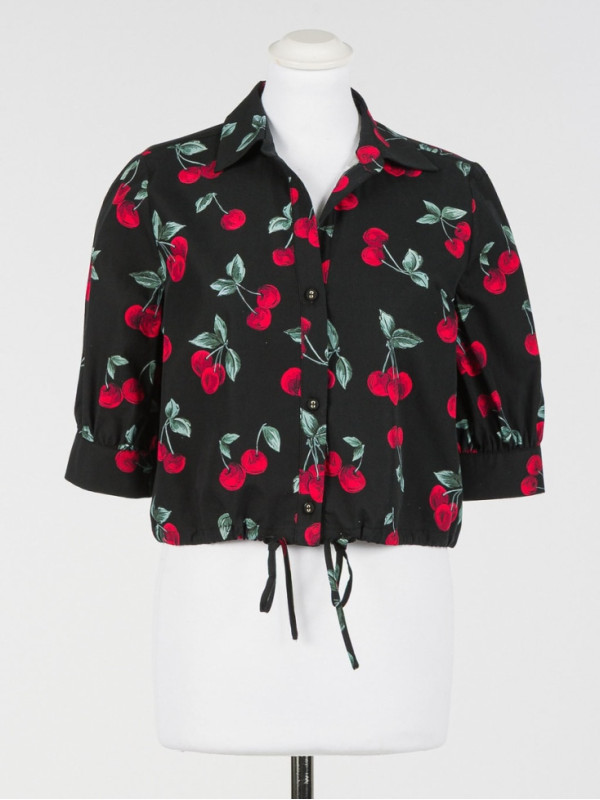 Сорочка / Вишні Чорний/Червоний 261TT2593
