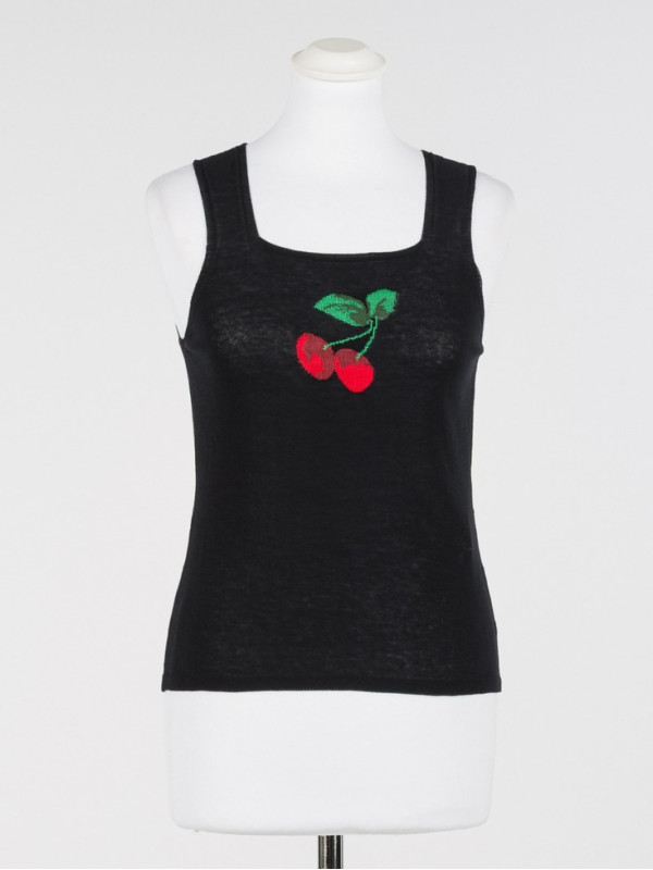 Топ / Чорний / Вишні 261TT3151