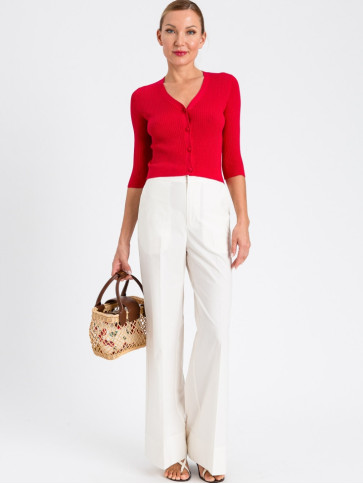 Кардіган / Червона помада