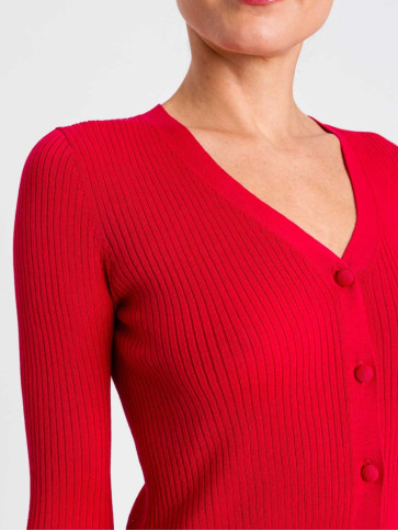 Кардіган / Червона помада