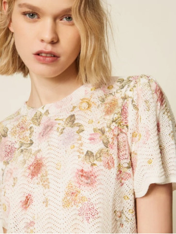 Блуза / Квіти пастельний кольорів